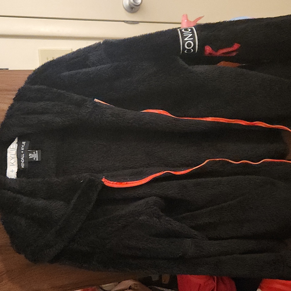 Kendall and Kylie oversized black cardigan coat size S/M